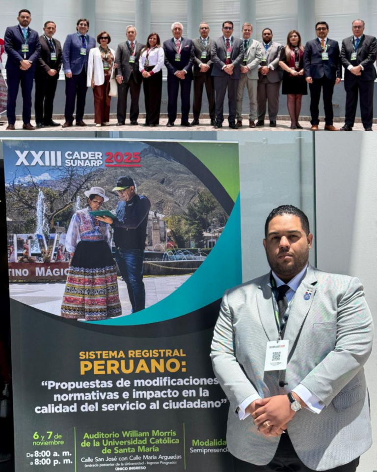 Registro Inmobiliario participa en el XXIII Congreso Anual de Derecho Registral – CADER SUNARP 2025